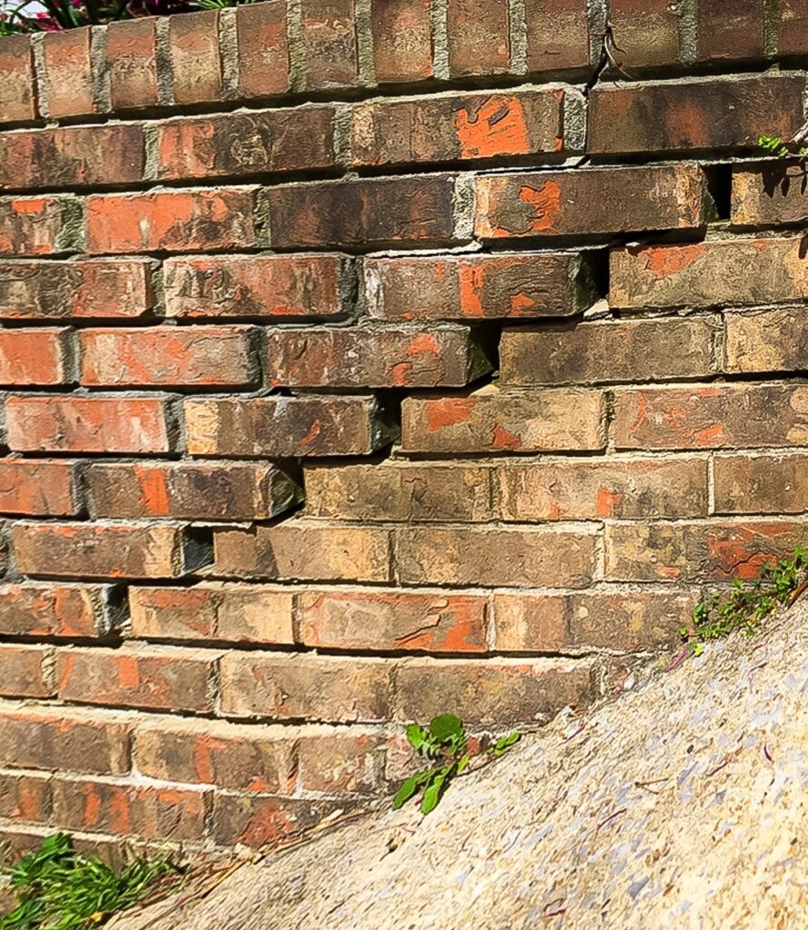 brick wall foundation repair